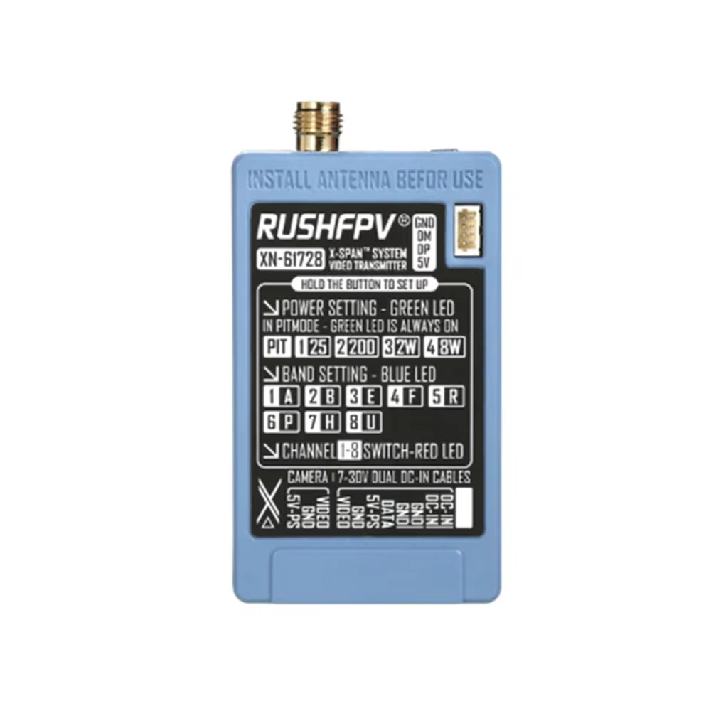 RUSHFPV 6.1‑7.2G 8W X61728 VTX - огляд і ціна Drone Rc Toy
