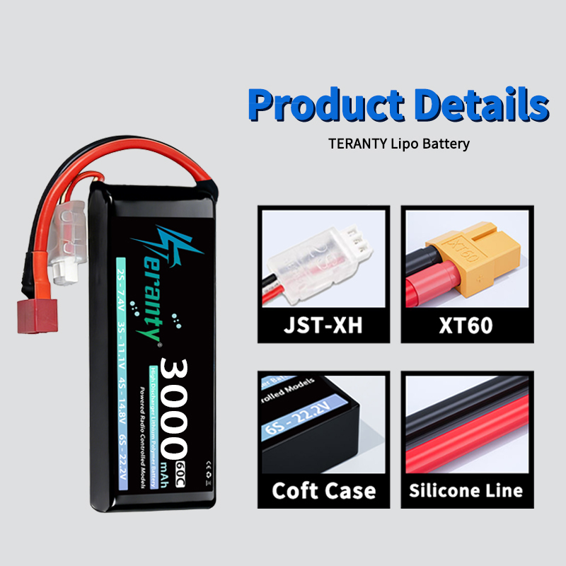 TERANTY 2S 3000mAh Lipo Batter - огляд і ціна Drone Rc Leading