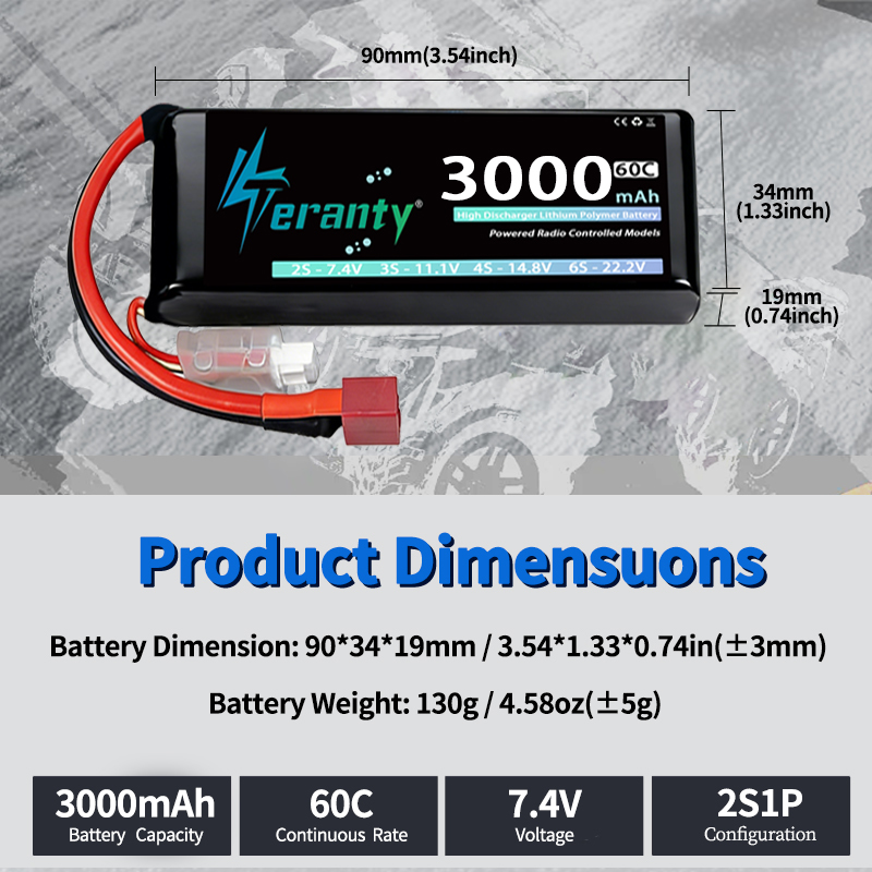 TERANTY 2S 3000mAh Lipo Batter - огляд і ціна Drone Rc Leading