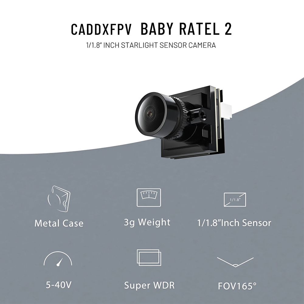CADDX Micro FPV Camera Ratel 2 - огляд і ціна Drone Ae Rc