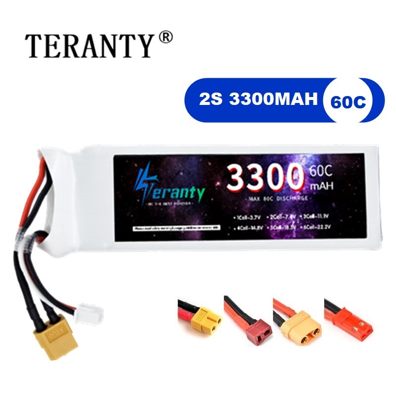 2S 7.4V LiPo Battery 3300mAh 6 - огляд і ціна Drone Rc Leading