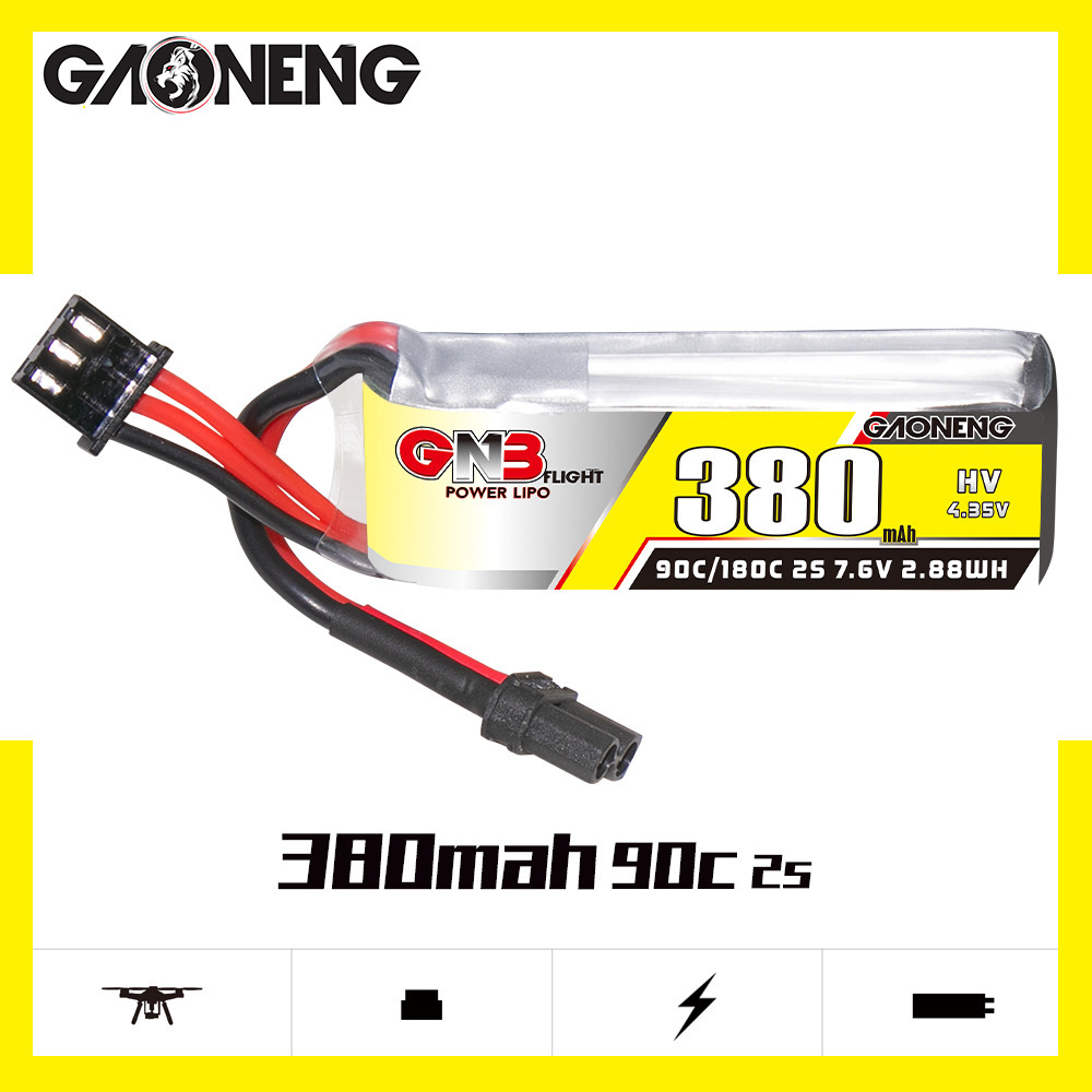 GNB 2S 7.6V 380mAh 90C/180C Li - огляд і ціна Drone Rc Leading