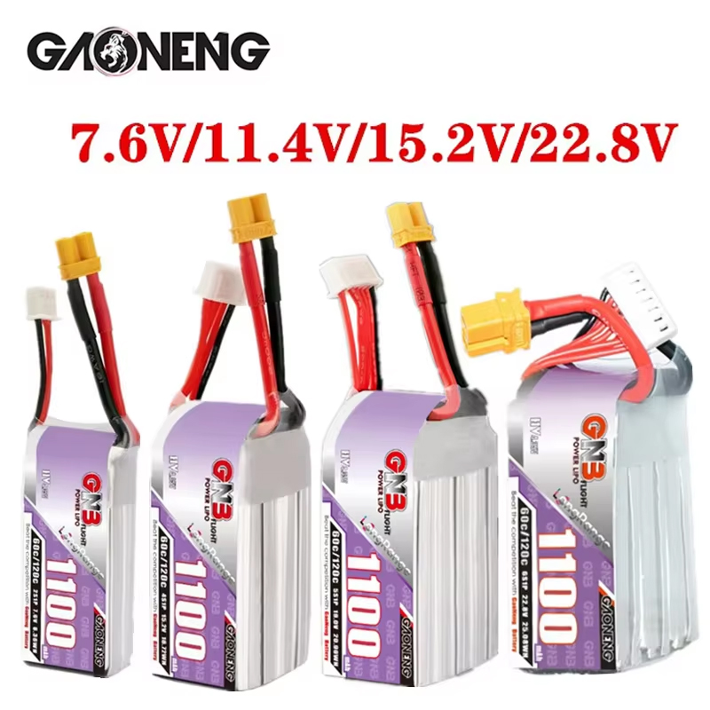GNB 1100mAh 2S 3S 4S 6S 60C/12 - огляд і ціна Drone Rc Leading